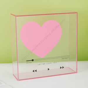 Wholesale Acrylic Flower <b>Box</b> for Eternal Flowers <b>Heart</b>-<b>Shaped</b> Confession Proposal Gift Suitable Birthday Celebrations and - Product Image 3