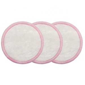 3.15 "doux Rondes En <span class=keywords><strong>Bambou</strong></span> <span class=keywords><strong>Coton</strong></span> Velours Cosmétique Tampons Nettoyants Filles Réutilisable Démaquillant Visage - Product Image 3
