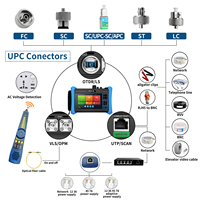 Testeur de fibre optique OTDR Rsrteng RSO-6800 1310/1550nm 28/26dB 150km 8K 32MP avec testeur de caméra IP, OPM, VFL, OLS, LS, FC/UPC, SC, ST, LC, Wi-Fi