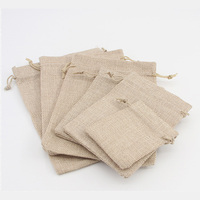 Sacs en jute personnalisés avec cordon de serrage, pochettes anti-poussière réutilisables, sacs de courses écologiques en chanvre et toile de jute avec cordon pour emballage cadeau