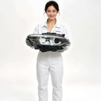 Ensemble de phares LED automatiques pour BMW Série 2 F22 F23 2014-2021, style M2, feux de jour DRL Spoon blancs et jaunes, version améliorée