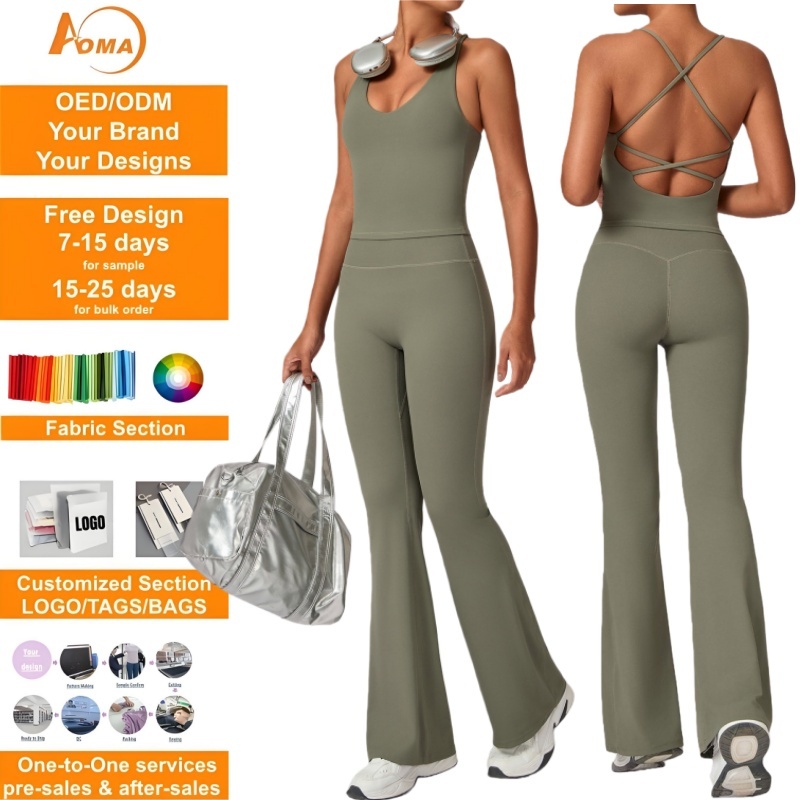 Aoyema Women Sportswear Yoga Vest Solid