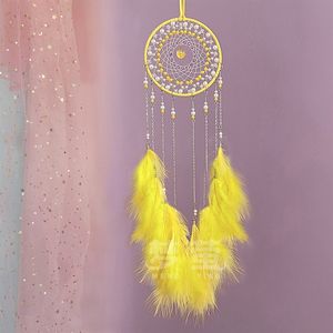 रंगीन बेडेड ड्रीम कैचर हाई-एंड लाइट लक्जरी स्टोर नेट पेंडेंट स्टार के आकार की पवन चिमनी घर की सजावट के लिए - Product Image 4