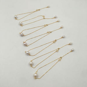 <span class=keywords><strong>Di</strong></span> ALTA QUALITÀ reale 925 del nastro del braccialetto regolabile 8-9mm perfetto rotonda d'acqua dolce della perla dei monili <span class=keywords><strong>di</strong></span> modo - Product Image 3