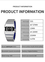 Reloj de Pulsera de Lujo para Hombre Sanda 9503, Precios al por Mayor, Resistente al Agua, Manecillas Luminosas, Reloj de Cuarzo para Hombre, Reloj Montre Homme Saat Erkek