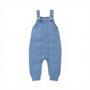 Mimixiong Vente en gros, promotion chaude : Combinaison tricotée pour bébé, motif cœur mignon, en viscose/nylon/polyester, vêtements neutres pour tout-petits, collection automne - Product Image 2