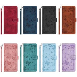 حقائب هاتف محمول جلدية مع محفظة فاخرة لهاتف أيفون 17 16 15 14 13 حزام غطاء فراشة لهاتف S25 S24 ultra - Product Image 6