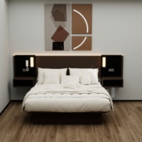 Hotel-Schlafzimmermöbel Komplettset Bett Nachttisch TV-Schrank Schreibtisch Sofa 3-5 Sterne Hotelzimmer-Lösung OEM ODM Fabrik
