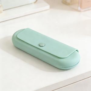 Pochette pour pinceaux de maquillage, organiseur de cosmétiques, étui de rangement pour voyage, étui pour pinceaux, sac à cosmétiques, pochette en silicone pour maquillage - Product Image 3