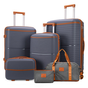 Juego <span class=keywords><strong>de</strong></span> Maletas Rígidas <span class=keywords><strong>de</strong></span> 6 Piezas, Color Rosa, con Bolsa <span class=keywords><strong>de</strong></span> Lona, Detalles en Cuero, Maletas <span class=keywords><strong>de</strong></span> Viaje con Ruedas, Estuche Rígido <span class=keywords><strong>de</strong></span> Lujo - Product Image 6