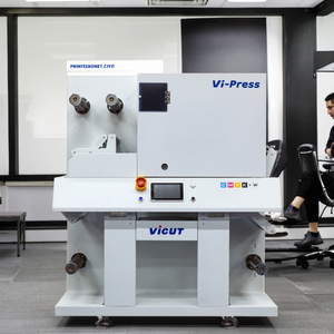 Vicut ai máy in kỹ thuật số Cmyk + W động cơ Laser LED công nghệ cuộn để cuộn nhãn dán dính tráng giấy máy in - Product Image 1