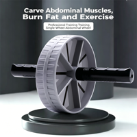 Équipement d'entraînement musculaire pour la gym : Roue abdominale antidérapante et silencieuse pour exercices à domicile