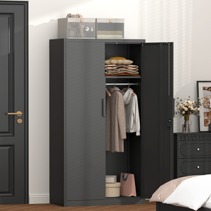 US Stock Metalls chrank mit 2 Türen und 4 verstellbaren Regalen für Home School Office Hochwertiger Datei speicher - Product Image 2