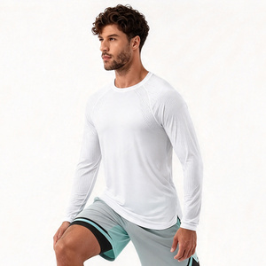 Camisetas de Gimnasio para Hombre al por Mayor, de Buena Calidad, 100% Algodón, Manga Larga, Teñidas con Tinte, Ecológicas, de Secado Rápido, Lisas - Product Image 3