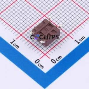 TSB06331-050D332DH-R1000 Tactile Switch SMD-4P,6.1x6.1mm Switch Single Pole Single Throw Round Button 1.8N 6.1mm - Product Image 2