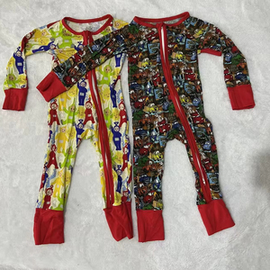 Trẻ Em Quần Áo Unisex Bé Đồ Ngủ Tre Dây Kéo Đồ Ngủ Trẻ Sơ Sinh Quần Áo Trẻ Em Tre Trẻ Em Mùa Thu Quần Áo - Product Image 5