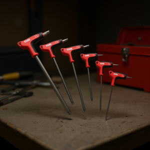 Juego de llaves hexagonales de 6 piezas con mango en T, rango de medidas métricas para tareas de reparación de precisión - Product Image 3