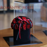 2026 Nieuwe Stijl Valentijnsdag Moederdag Afstudeercadeau Ge conserveerde Rozen Koepeldoos Eeuwige Bloem Transparant Acryl LED