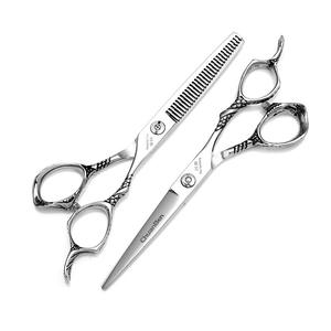 Tijeras de entresacar Jitzk de 68g, de acero inoxidable, con punta roma y mango largo, para herramientas de peluquería - Product Image 4