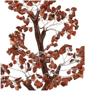 Árbol de la vida de piedras preciosas de jaspe rojo árbol de dinero Feng Shui Bonsai para la Sanación Reiki Chakra estatuilla árbol Solar arte decoración regalos - Product Image 3