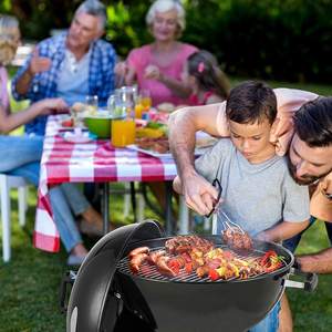 Barbecue de camping portable professionnel avec dispositif de sécurité anti-flamme pour la cuisson en extérieur - Product Image 2