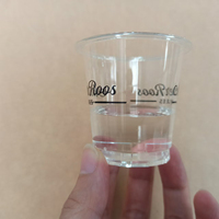 Gobelets à sauce froide jetables en PLA transparents et biodégradables de 1oz, 2oz, 3oz, avec couvercles à ouverture facile, personnalisables avec logo moderne, pour fêtes