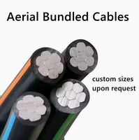 Cable Aéreo Agrupado ABC de 0.6/1kv, Dúplex, Tríplex, Cuádruplex, con Conductor de Aluminio 3*1/0+1/0AWG, Aislamiento XLPE