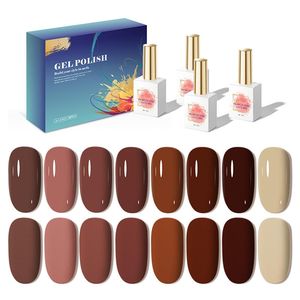 AILANUO Unique Disco Gel Collection Set Box Super Shiny Reflective UV Gel Esmalte de uñas con 8 tapas de colores - Product Image 1