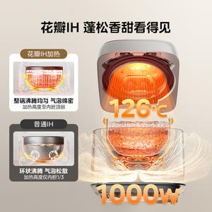 Olla Arrocera a Presión Midea de 3L, Multifuncional, Eléctrica, de Acero Inoxidable, Cocción Automática, Control por Microcomputadora - Product Image 3