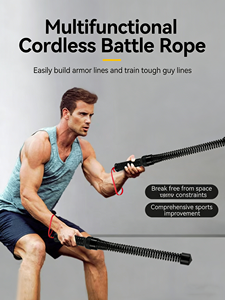 Micogo Corde <span class=keywords><strong>de</strong></span> combat portable en acier inoxydable écologique, sans fil et à ressort, pour la maison, les voyages, le fitness et la <span class=keywords><strong>salle</strong></span> <span class=keywords><strong>de</strong></span> <span class=keywords><strong>sport</strong></span> - Product Image 1