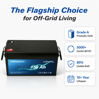 Batterie TPENERGY 25,6V 150Ah LiFePO4, cellules de qualité A, BMS 100A, station d'alimentation solaire domestique hors réseau, stockage de secours