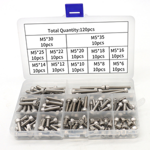 Kit de Tornillos de Cabeza Hexagonal OEM, Acero Inoxidable 304 316, Tornillos Hexagonales DIN912 M5, Tornillos Allen para Ingeniería Industrial - Product Image 3