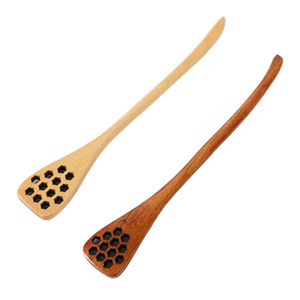 Customized Logo Modern Design Wood Honey <strong>Spoon</strong> Mirror Long Handle Eco-Friendly Coffee <strong>Tea</strong> <strong>Spoon</strong> for Camping Wedding Party Use - Product Image 1