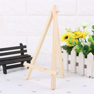 Gran oferta, caballetes pequeños de madera, soporte de exhibición de mesa, soporte de pintura, caballetes de trípode de madera <span class=keywords><strong>para</strong></span> carteles de pizarra fotográfica - Product Image 5