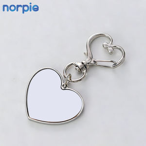 Portachiavi a <span class=keywords><strong>Cuore</strong></span> Personalizzabile, Souvenir per Matrimoni, Portachiavi in Metallo a Clip per Sublimazione - Product Image 5