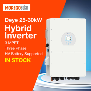 Inversor Híbrido Trifásico Moregosolar Deye de 25kW <span class=keywords><strong>30kW</strong></span> AC, Modelo SUN-25/29.9/30K-SG02HP3-EU-AM3, Inversor de Batería de Alto Voltaje - Product Image 1