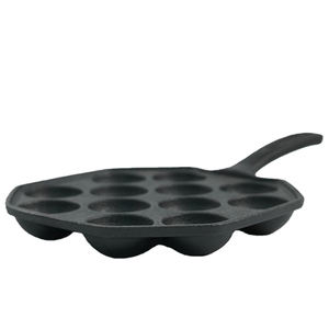 Poêle à Takoyaki en fonte à 12 trous, appareil à gaufres et grill japonais pour boulettes de poulpe - Product Image 2