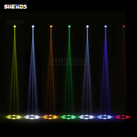 SHEHDS Iluminación de Escenario, Luz Móvil de Haz Sharpy 7r de 230W con Prisma Circular de 24 Facetas para Discotecas y Bodas