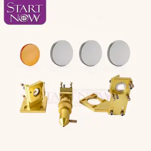 Startnow 4060 K40 Laser Machine Metal Parts Golden Laser Head Set With Lens Combo D12 18 Focus Lens & D20 Mo Mirror Mount Holder