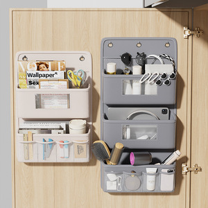 Multi Layer Hanging Storage Bag For Wardrobe Door <b>Hook</b> Type Non Woven Fabric Organizer Double Triple Layer Multipurpose - Product Image 1