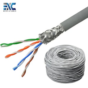 <span class=keywords><strong>Câble</strong></span> de communication réseau EXC Cat7 23AWG PVC en cuivre multibrins UTP, certifié CE/ROHS/ISO9001, 305m/1000ft - Product Image 3