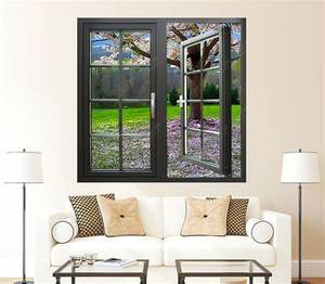 Ventana de Aluminio de Lujo para Baño, Diseño de Ventana de Granero con <span class=keywords><strong>Espejo</strong></span>, Impermeable, para Interiores del Hogar - Product Image 3