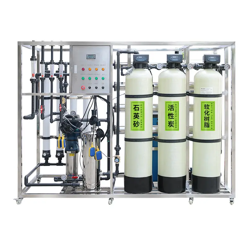 Industrial Water Purifier Machine with RO Membrane and Resin Media for Water Treatment