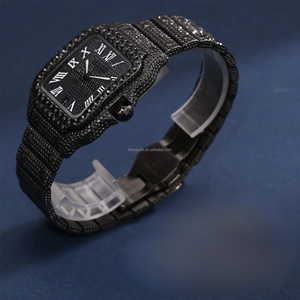 Montre automatique de luxe unisexe FIFE modèle 003, mouvement mécanique ETA, diamants Moissanite VVS, cadran en acier inoxydable fait main, style Hip Hop - Product Image 2