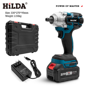 Hilda 21V Rechargeable 3.0Ah Li-ion Battery Cordless <b>Torque</b> Screwdriver Kits Brushless Impact Wrench <b>Set</b> for Repair Use PG4541 B - Product Image 1