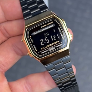 <span class=keywords><strong>Orologio</strong></span> Digitale LED A168W <span class=keywords><strong>da</strong></span> Uomo, Orologi Sportivi, <span class=keywords><strong>Orologio</strong></span> <span class=keywords><strong>da</strong></span> <span class=keywords><strong>Polso</strong></span> <span class=keywords><strong>Vintage</strong></span> in Acciaio Inossidabile Impermeabile con Timer e Sveglia - Product Image 2