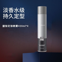 OEM Vente de gros Spray de coiffure pour hommes Marque privée Luodais Style Fixateur Spray de coiffure 420ml Fixation extra laque pour cheveux
