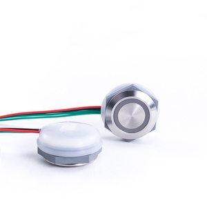12/16/19/22 Mét thép không gỉ <span class=keywords><strong>push</strong></span> button mini Kim Loại chuyển đổi tự đặt lại <span class=keywords><strong>LED</strong></span> Tactile mini nút tạm thời chuyển đổi không thấm nước - Product Image 2