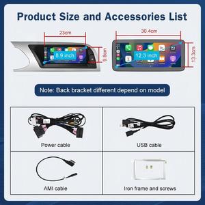 Écran tactile multimédia OEM 8,9'' pour tableau de bord Audi A5 2008-2016, Airplay, <span class=keywords><strong>Miracast</strong></span>, CarPlay sans fil, Android Auto, système d'exploitation Linux - Product Image 6