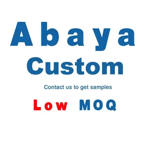 OEM ODM वस्त्र निर्माण कस्टम Abaya कम MOQ उच्च गुणवत्ता वाले कपड़े दुबई कतर Abayas डिजाइन मुस्लिम खुले abaya